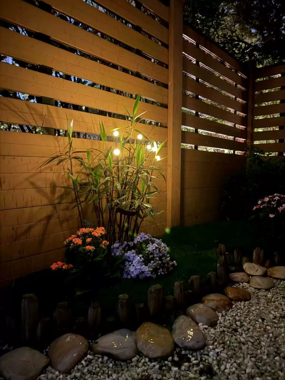 SolaBloom: Solar Firefly Garden Stake Lights